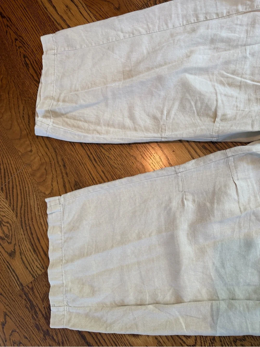 Anthropologie Light Beige Relaxed Elastic-Waist Pants Pilcro large - Picture 3 of 4
